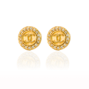 BRINCO CHANEL CRAVEJADO  - BANHADO A OURO 18K