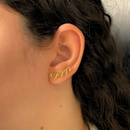 BRINCO 4 CORAÇÕES - BANHADO A OURO 18K