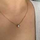 GARGANTILHA PONTO DE LUZ (M) - BANHADO A OURO 18K