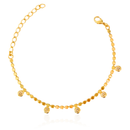 PULSEIRA CHAPA COM ZIRCONIA- BANHADO A OURO 18K