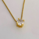 GARGANTILHA PONTO DE LUZ (M) - BANHADO A OURO 18K