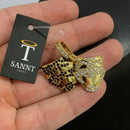 PINGENTE CHORA AGORA RI DEPOIS CRAVEJADA (4,2cm) - BANHADO A OURO 18K