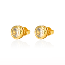 BRINCO PONTO LUZ CRAVAÇÃO INGLESA - BANHADO A OURO 18K