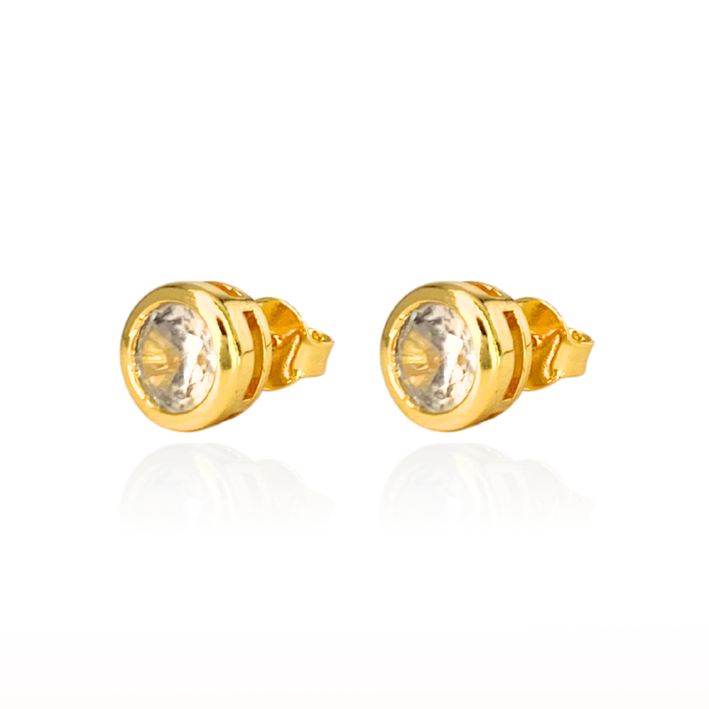BRINCO PONTO LUZ CRAVAÇÃO INGLESA - BANHADO A OURO 18K