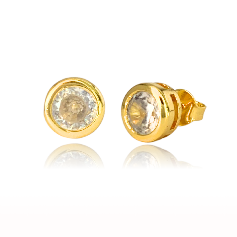 BRINCO PONTO LUZ CRAVAÇÃO INGLESA - BANHADO A OURO 18K