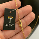 CORRENTE TIJOLINHO (1,5mm) - BANHADO A OURO 18K