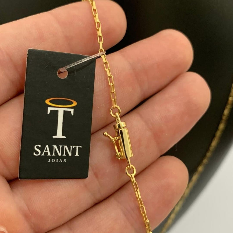 CORRENTE TIJOLINHO (1,5mm) - BANHADO A OURO 18K
