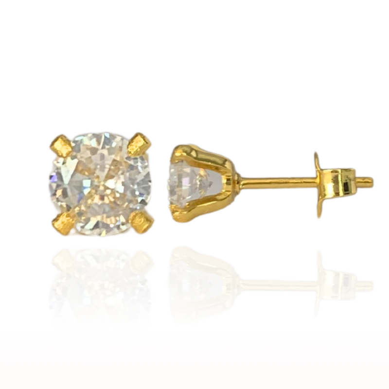 BRINCO PONTO DE LUZ (M) - BANHADO A OURO 18K