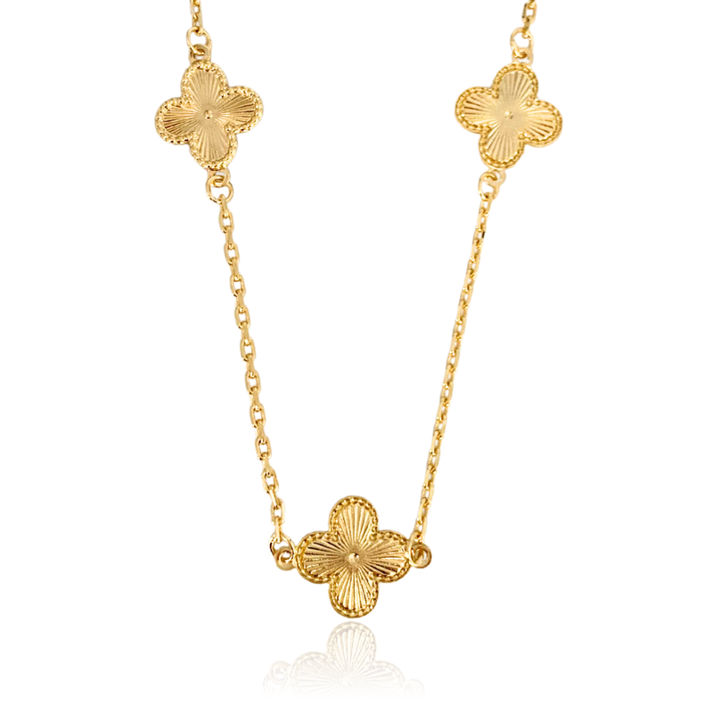 CHOKER VAN CLEEF DOURADA - BANHADO A OURO 18K