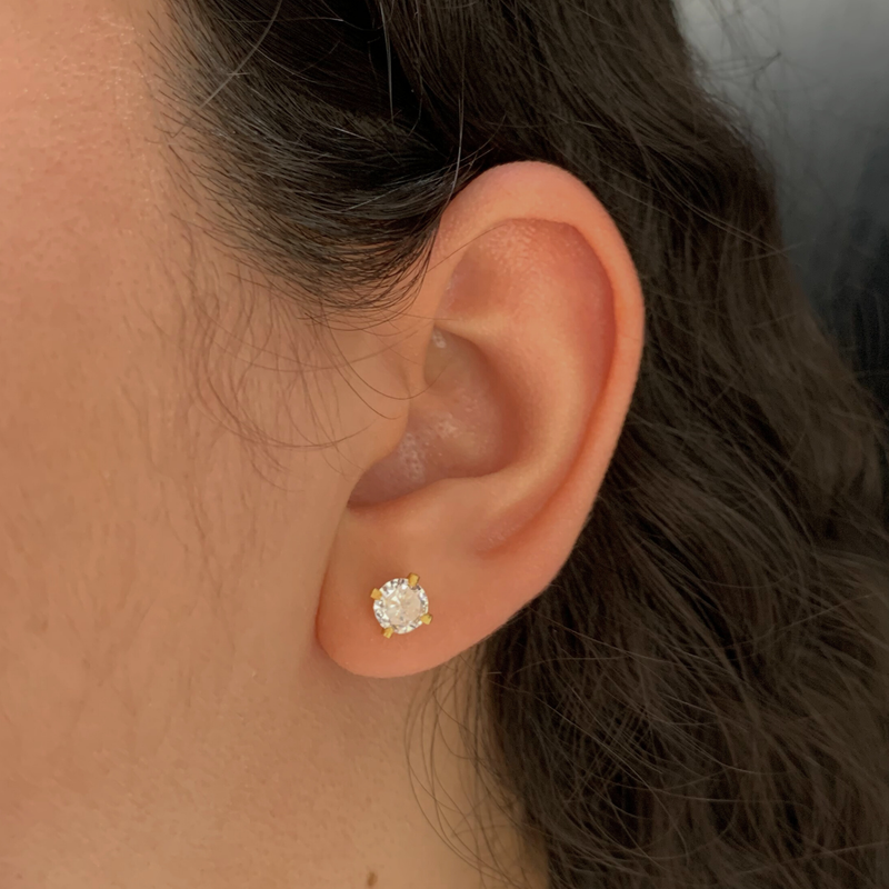 BRINCO PONTO DE LUZ (M) - BANHADO A OURO 18K