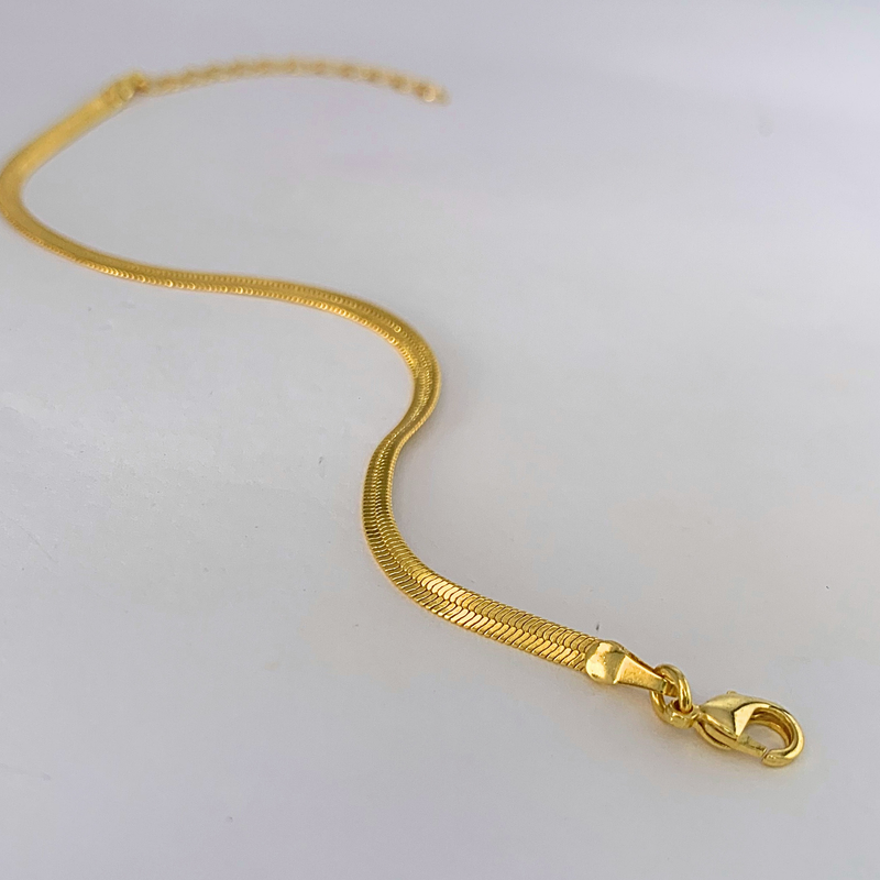 PULSEIRA LAMINADA - BANHADO A OURO 18K