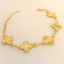 PULSEIRA VAN CLEEF DOURADA - BANHADO A OURO 18K