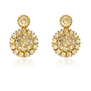 BRINCO CRISTAL CRAVEJADO COM ZIRCONIA - BANHADO A OURO 18K