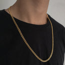 CORRENTE GRUMET (5mm) - BANHADO A OURO 18K