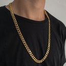 CORRENTE GRUMET (8mm) - BANHADO A OURO 18K
