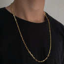 CORRENTE CADEADO FINO (2mm) - BANHADO A OURO 18K.