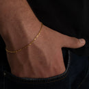 PULSEIRA TIJOLINHO (1,5mm) - BANHADO A OURO 18K