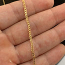CORRENTE GRUMET (2mm) + PINGENTE MEDALHA LEÃO DA TRIBO DE JUDÁ (2,3cm) - BANHADO A OURO 18K