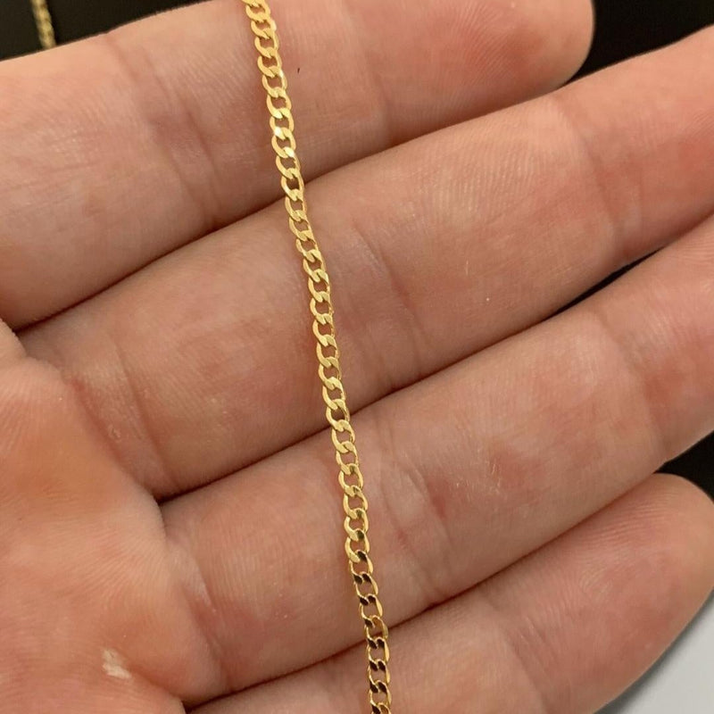 CORRENTE GRUMET (2mm) + PINGENTE MEDALHA ESTRELA DE DAVI (2cm) - BANHADO A OURO 18K
