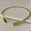 PULSEIRA CADEADO FLAT (4mm) - BANHADO A OURO 18K