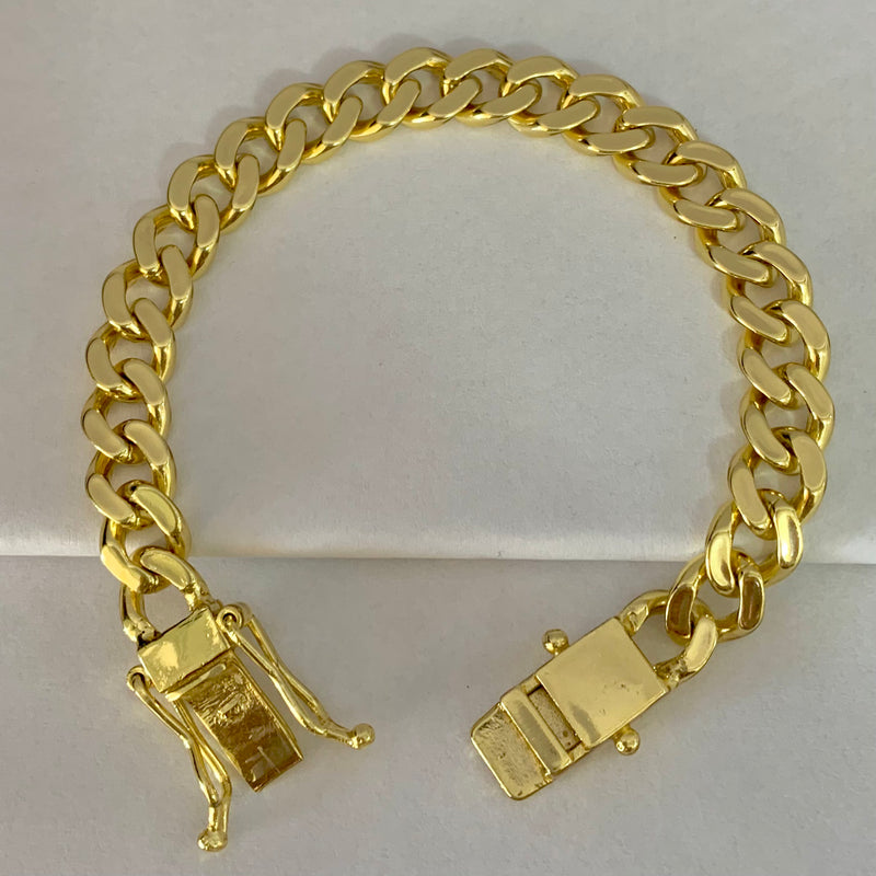 PULSEIRA GRUMET (8mm) - BANHADO A OURO 18K