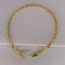 PULSEIRA CADEADO (3mm) - BANHADO A OURO 18K
