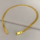 PULSEIRA GRUMET DUPLA (3,5mm) - BANHADO A OURO 18K