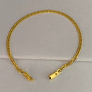 PULSEIRA GRUMET DUPLA (3,5mm) - BANHADO A OURO 18K