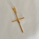 PINGENTE CRUZ ARAMADA (3,8cm)- BANHADO A OURO 18K