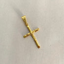 PINGENTE CRUZ COM CRISTO(2,5CM) - BANHADO A OURO 18K