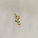PINGENTE DE CRUZ 3D CHAPADO (3,5cm)- BANHADO A OURO 18K