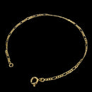 PULSEIRA FIGARO 3x1 (1mm) - BANHADO A OURO 18K