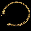 PULSEIRA GRUMET DUPLA (4mm) - BANHADO A OURO 18K.