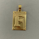 CORRENTE CADEADO (3mm) + PINGENTE PLACA LETRA (2,7cm) - BANHADO A OURO 18K