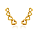BRINCO 4 CORAÇÕES - BANHADO A OURO 18K